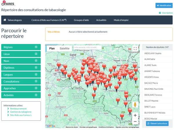 Répertoire des tabacologues